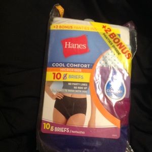 Hanes microfiber Women's Briefs 10 Pack